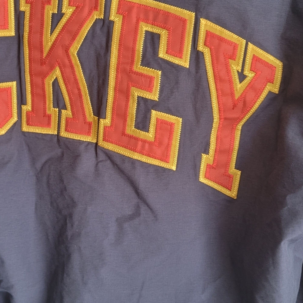 Vintage Mickey Mouse Hooded Bomber Style Windbreaker Jacket Disney Small - Picture 15 of 16